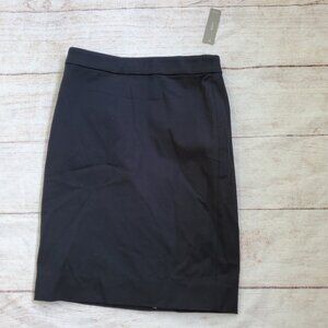 J.Crew black pencil skirt sz 00P NWT